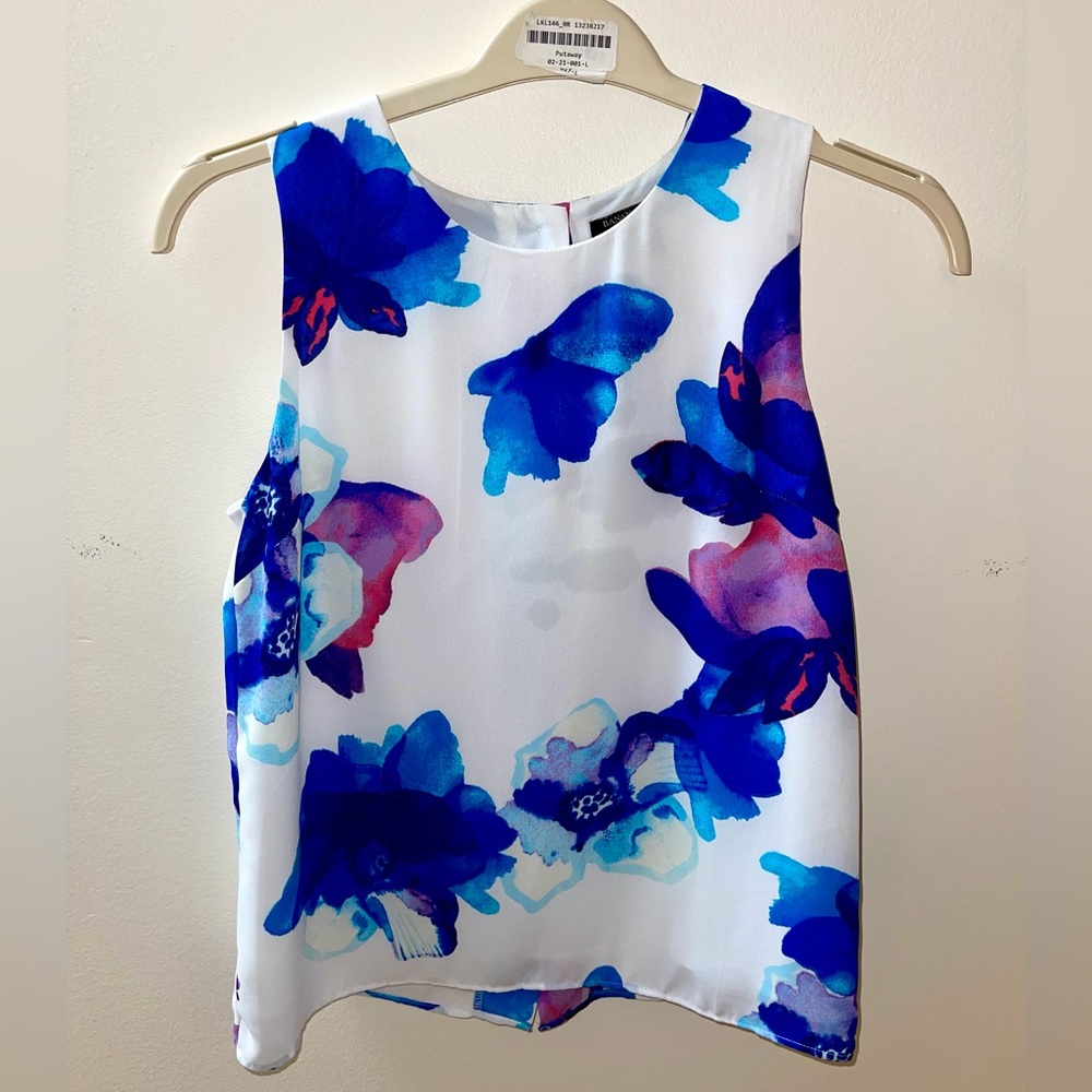 Banana Republic sleeveless floral top XS